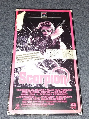 Scorpion VHS Tonny Tulleners Action Suspense Thriller RCA Columbia Side Load - Image 1 of 4