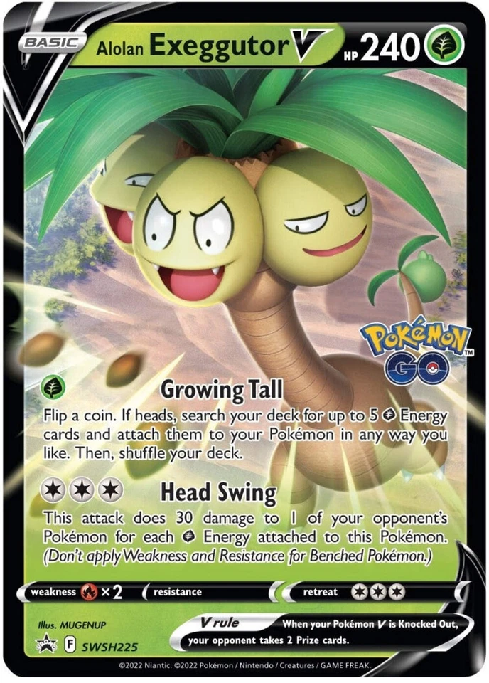 Alolan Exeggutor V (SWSH225) (Jumbo Card) [Sword & Shield: Black Star Promos] - Image 1 of 1