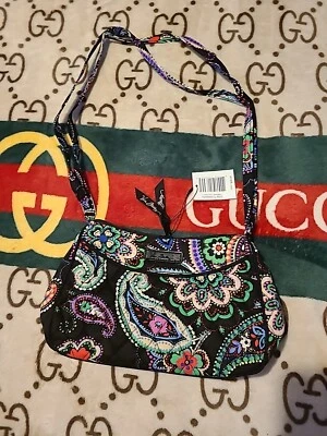 Bandolera Vera Bradley Multicolor Kiev Paisley Pequeña Correa Ajustable Nueva Foto 1 de 4