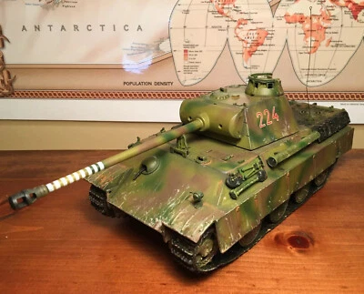 B7 RARE CUSTOM Forces Of Valor Unimax 1:32 German Panther Panzer Tank - Image 1 of 4