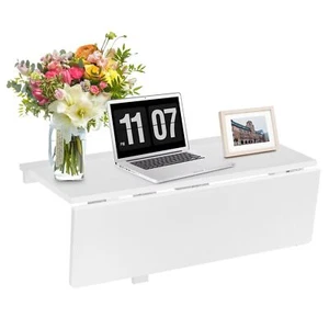 Wall Mounted Table Folding Multi-use Drop-Leaf Laptop Desk Space Saving Hanging - Picture 1 of 11