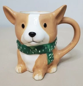 Target Wondershop 14.5oz Christmas Earthenware Figural Corgi Mug - Picture 1 of 11