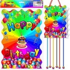New Party Pull string Piñata Kids Boys Girls Game theme supplies Happy Birthday
