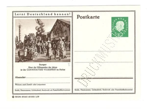 P 41 imagen postal patrón impreso 10 Pfennig Heuss Stuttgart 69/410 ** - Imagen 1 de 1