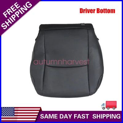 Cubierta de asiento de cuero negra para parte inferior del conductor delantero apta para Toyota 4Runner 2010-2014 Foto 1 de 4