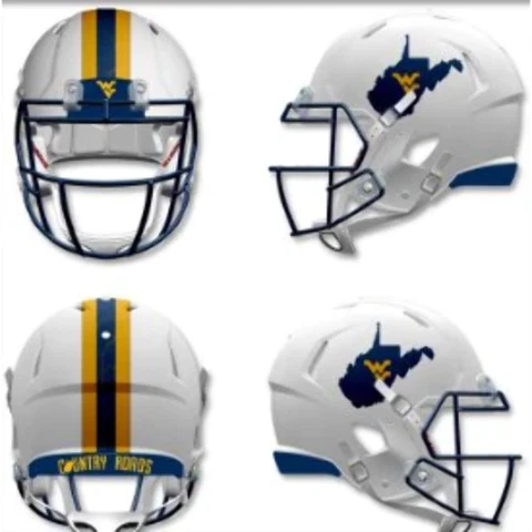 West Virginia Mountaineers NCAA Mini Speed Football Helmet Backyard Brawl - NCAA Cover