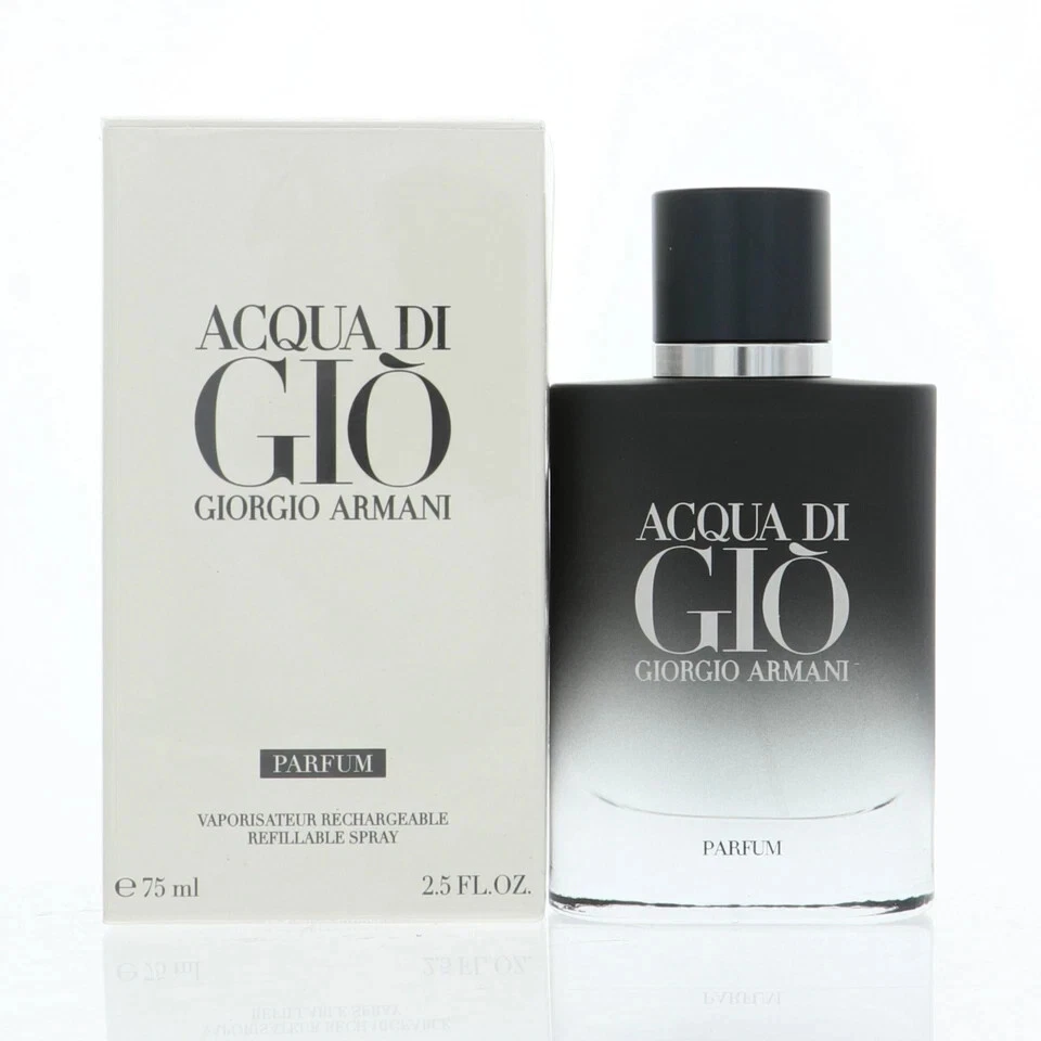 Giorgio Armani Acqua Di Gio 男士盒装 2.5 盎司香精可重复充填喷雾 — 第 1/1 张图片