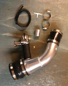 Blow Off Valve BOV + Aluminum mounting pipe + Couplers 2.5" 2.5in 3.5in Kit - Picture 1 of 2