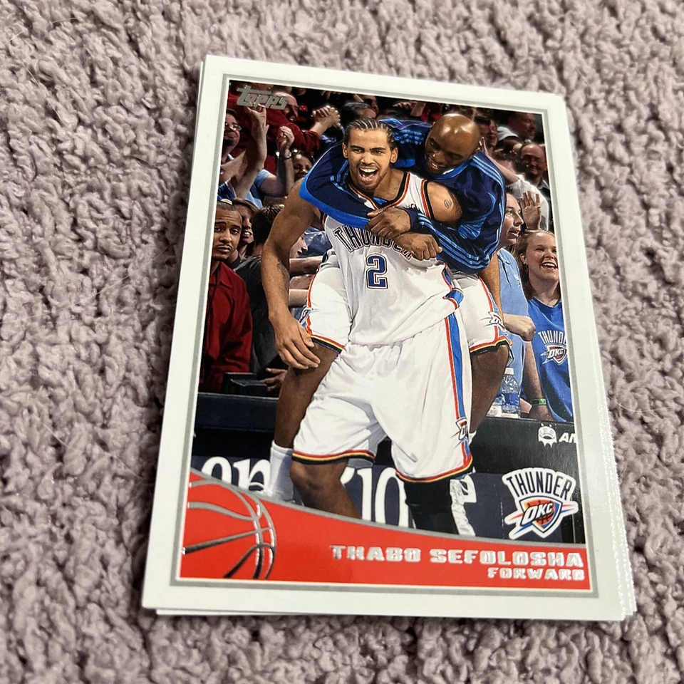 2009-10 Topps #214 Thabo Sefolosha Basketball Card Oklahoma Thunder - Image 1 of 1