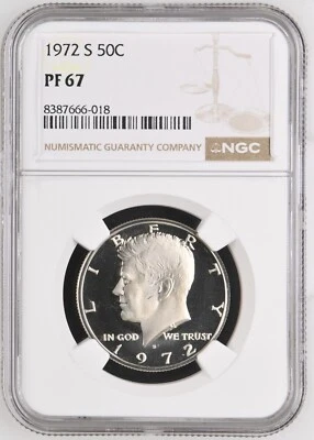 1972-S PF67 Kennedy Half Dollar NGC - Image 1 of 2
