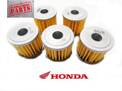 2002-2019 Honda CRF 150R 250 R X 450R OEM 5 Oil Filter S 15412-MEN-671 (5 Pack) - Image 1 of 4