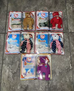 TY BEANIE BABYS International Bears II McDs Osito Germania Spangle Millennium - Bild 1 von 2