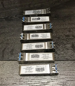 Alcatel Lucent Lot of 7 1AB410060001 10Gb SFP+ Transceiver 10.3G 10km SMDF T11 - Picture 1 of 3