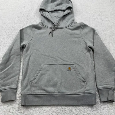 Sudadera con Capucha Carhartt Calce Relajado Para Mujer Talla S (4-6) Gris Pullover Sudadera Foto 1 de 4