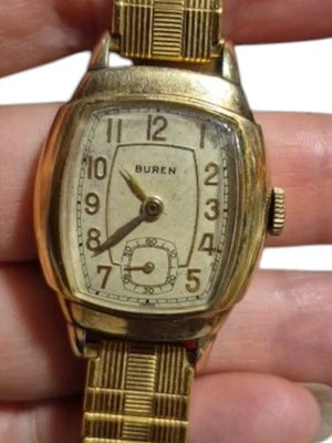Buren Grand Prix Men's Mechanical Watch Swiss 10k RGP Vintage Art Deco WORKS - Image 1 of 4