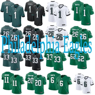 Camiseta cosida para hombre Eagles 2025 Player Game nueva con etiquetas Foto 1 de 2