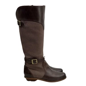 Merrell Bracken hoher Stiefel Reiten 6,5 Damen braun Leder Reiter Reiten durchgehender Reißverschluss - Bild 1 von 12