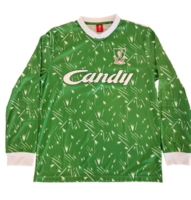 Camiseta de portero del club de fútbol Liverpool para hombre XL manga larga verde caramelo LFC Foto 1 de 4