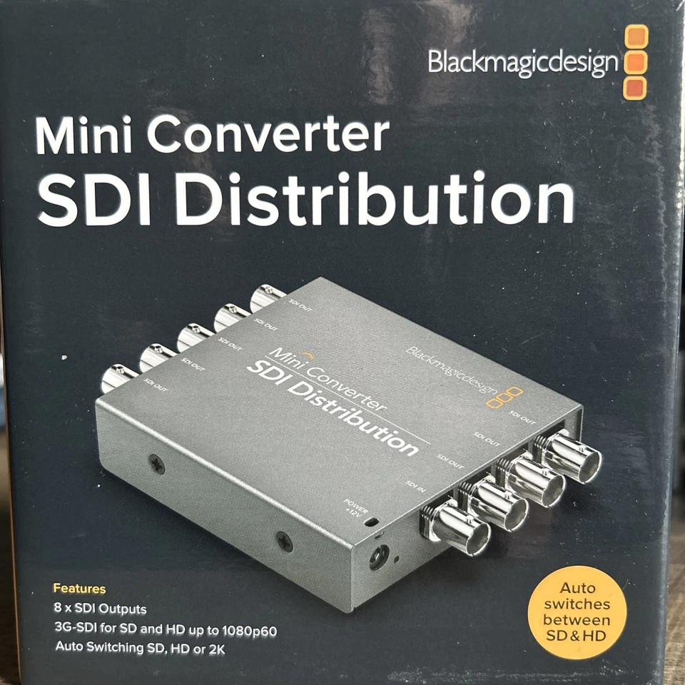 Mini convertidor Blackmagic Design distribución SDI 8x salidas SDI nuevo en caja Foto 1 de 3