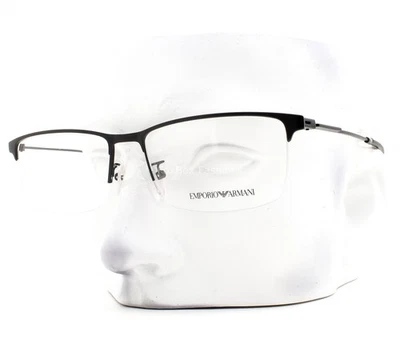 Anteojos Emporio Armani Media Borde EA1168D 3001 Negro Mate 56 mm Sin Estuche Foto 1 de 4