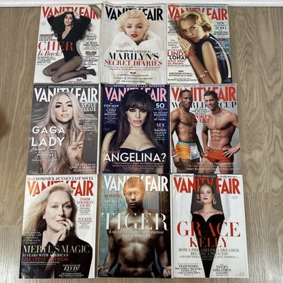 Vanity Fair журнал лот 9 выпусков 2010 Леди Гага, Анджелина Джоли, Мэрилин Монро - Изображение 1 из 4