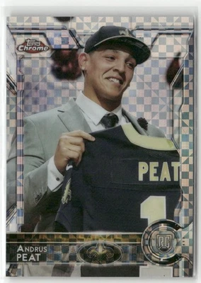 2015 Topps Chrome - Rookies Andrus Peat #133 (RC)  X-fractor - Image 1 of 2