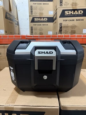 SHAD TERRA TR41 SILVER Aluminum Top Case Trunk For Yamaha Super Tenere 1200 - Image 1 of 4