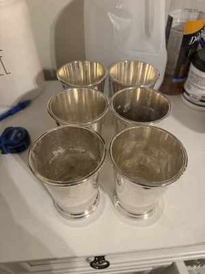复古 International Silver Co. 完好朱莱普杯 – 6 件套 — 第 1/4 张图片