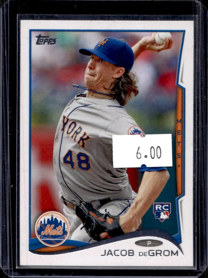 2014 Topps Update Jacob deGrom RC Rookie #US-50a Mets - Image 1 of 2