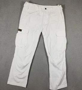 Vintage Polo Jeans Company 1967 Military Cargo Pants 34x32 White Paratrooper Y2K - Picture 1 of 11