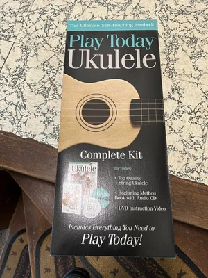 Ukelele Play Today 21" Principiante Kit de Autoenseñanza con Juego de 2 DVD Hal Leonard NUEVO Foto 1 de 2