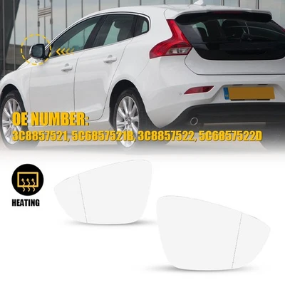 Juego de 2 cristales espejos térmicos izquierda y derecha para Volkswagen CC 2009 2010 2011-2017 Foto 1 de 4