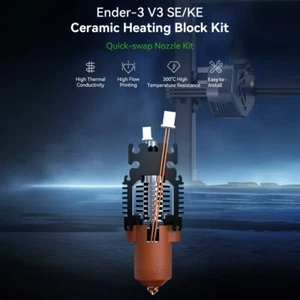 Official Ender-3 V3 SE/KE Hotend Kit,Ceramic Heating Block Kit—Quick-Swap Nozzle - Picture 1 of 10