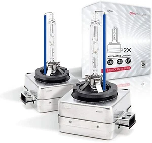 Extremely Bright 6000K White Color D1S HID XENON Headlights - Pack of 2 - Picture 1 of 2