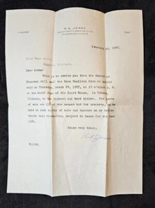 1927 Champaign IL, H.L.Jones Attorney Letter/Cover Trevett-Mattis Bank Bldg. - Picture 1 of 4