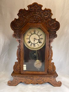 1907 ANTIQUE WATERBURY CLOCK CO Festus MANTEL CLOCK Working - Original 5465 - Picture 1 of 23