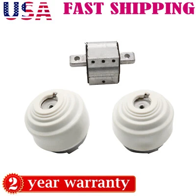 Juego de 3 piezas de montaje de motor hidráulico y transmisión para Mercedes Benz 1998-2011 Foto 1 de 4