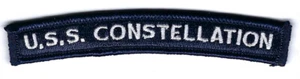 USS CONSTELLATION CV-64 PARCHE LENGÜETA HOMBRO PIN UP PORTADOR "Buque insignia de Estados Unidos"* - Imagen 1 de 24