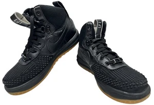 Nike Lunar Force 1 Size 5.5Y black Gum Duckboot Sneakers 882842-001 - Picture 1 of 10