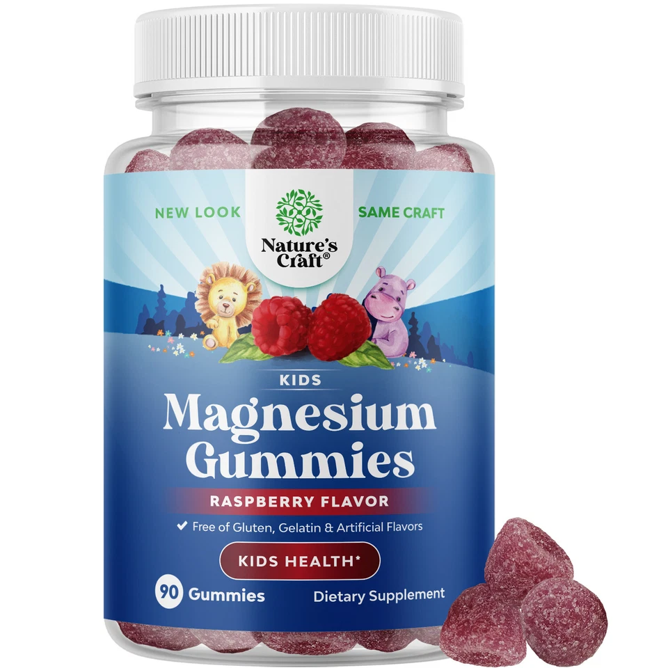 Relaxing Calm Magnesium Gummies for Kids - Great Tasting Kids Magnesium Gummies - Image 1 of 4