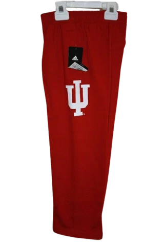 New Indiana Hoosiers KIDS Sizes M-L (5/6-7) Red Adidas Sweatpants Pants Cover