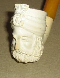 Vintage Meerschaum Pipe,Turkish, Sultan, Emir, Turban - Picture 1 of 6