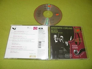 Hindemith / Copland / Bloch : Sonatas For Violin - Stern / SBM HDCD Remastered - Picture 1 of 3