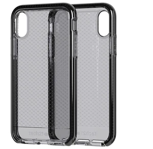 Tech21 Evo Check Case Cover for iPhone X Smokey Black - Picture 1 of 7