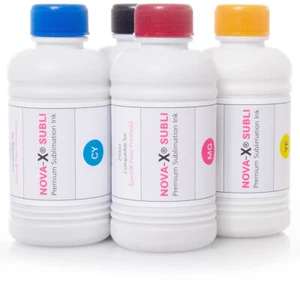 NOVA-X® Sublimation ink | 4x 250ml | T-Shirt | ceramics - Picture 1 of 1