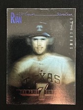 Nolan Ryan 1991 Field of Vision Silver Star Hologram Card Texas Rangers #34