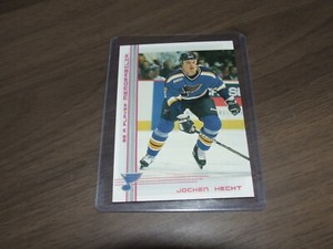 2000-01 itg be a player memorabilia # 9 jochen hecht 46/200 red