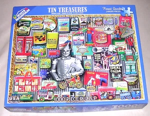 Complete HTF Tin Treasures Tinman Toys Sardines Spices Vintage 1000 Piece Puzzle - Picture 1 of 10