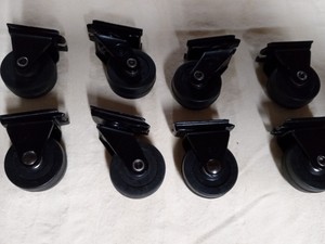 Replacement luggage Detachable swivel wheels (8) included Black