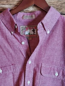 Vintage Ralph Lauren Chaps Frontier Long-Sleeved Button-down Large Red Mens - Picture 1 of 9